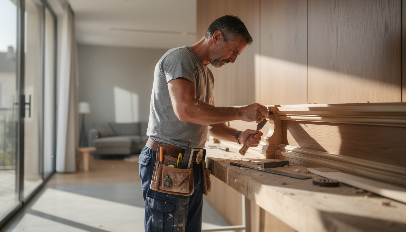 menuisier à bordeaux spécialisé dans la création d'aménagements intérieurs élégants et sur mesure pour sublimer votre espace de vie.