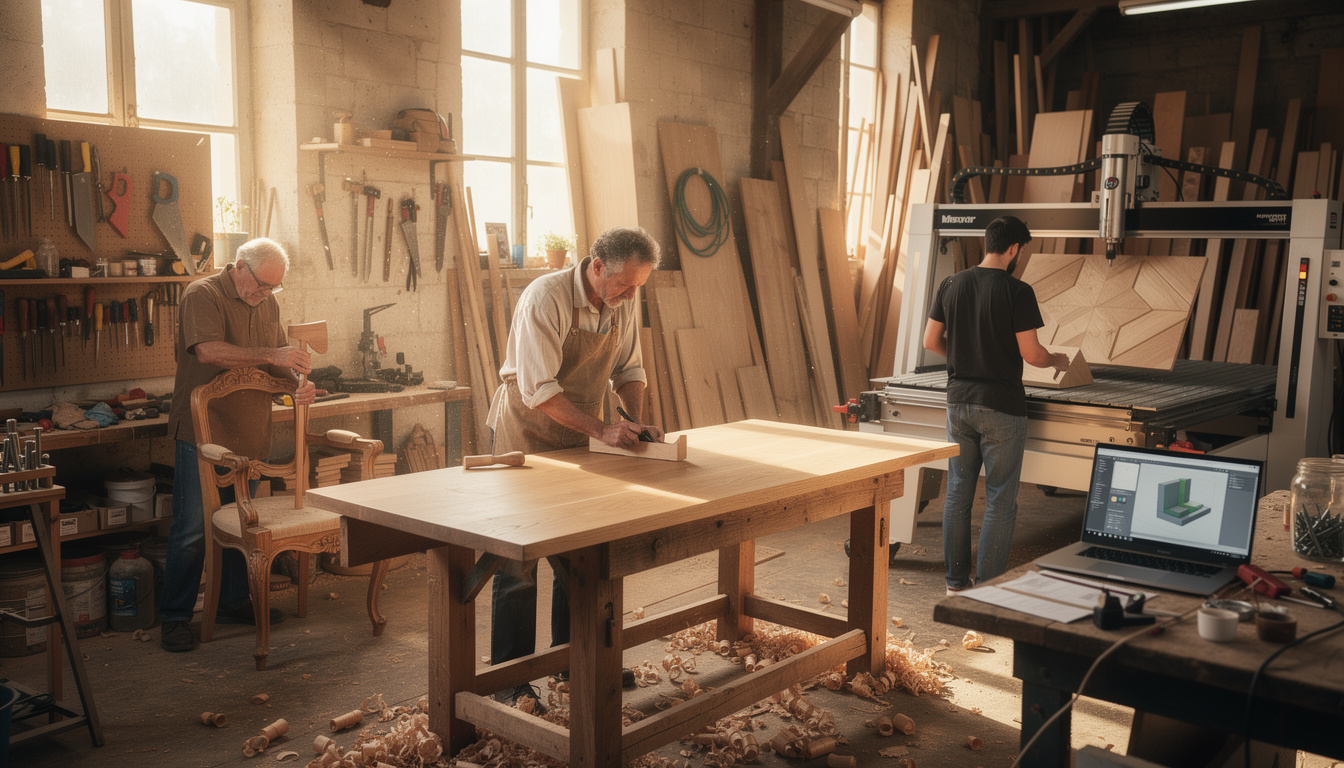 découvrez les artisans menuisiers de france qui transforment le bois en véritables œuvres d'art, mêlant savoir-faire traditionnel et créativité exceptionnelle.