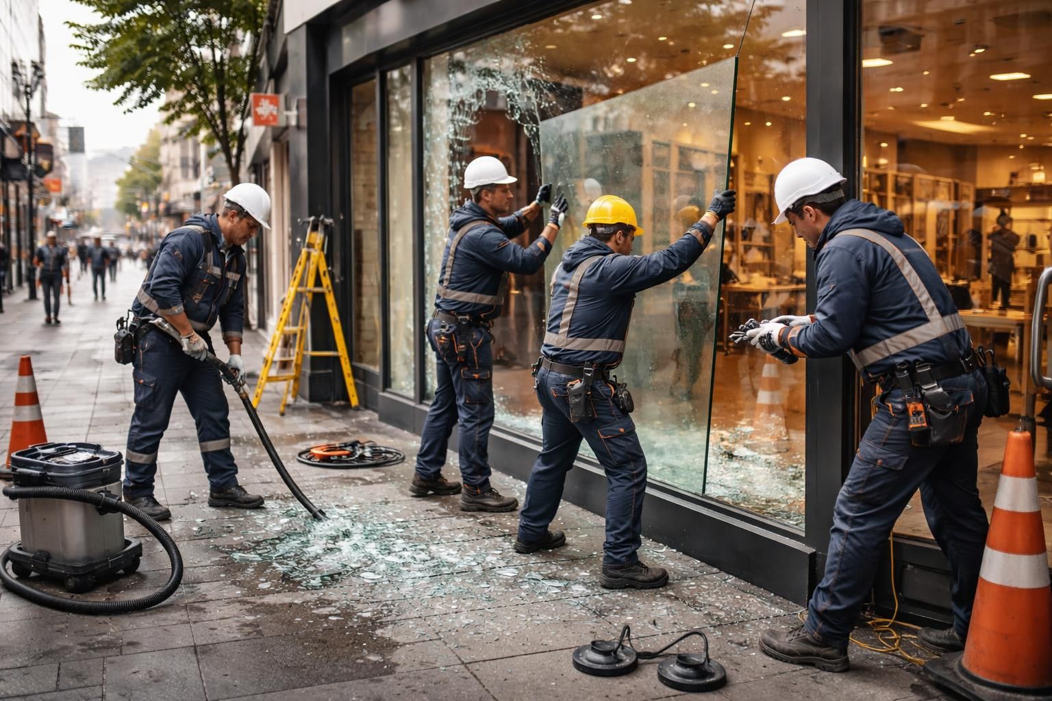 sos vitrine : dépannage urgent et rapide pour les commerçants sinistrés. intervention immédiate pour sécuriser et réparer vos vitrines endommagées.