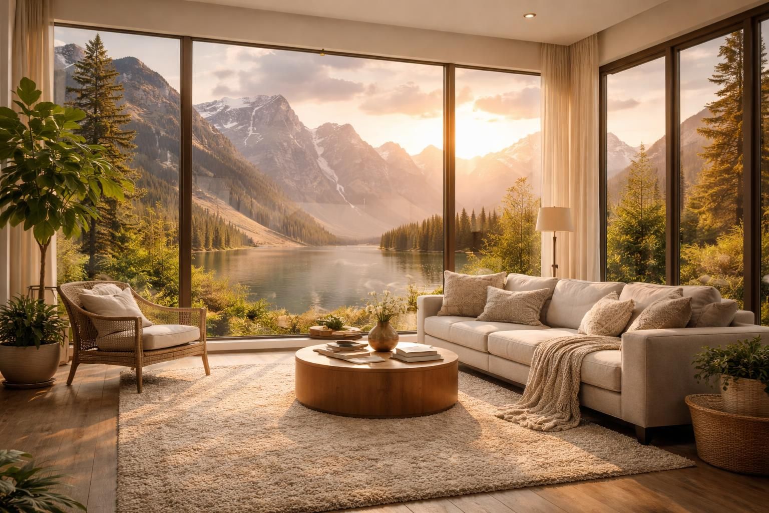 découvrez comment les fenêtres panoramiques peuvent transformer votre salon en offrant une vue imprenable et une luminosité naturelle exceptionnelle.