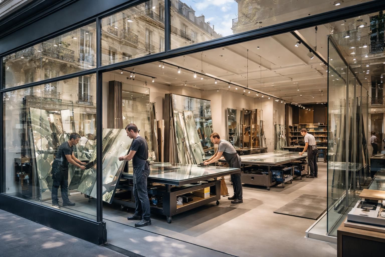 découvrez notre miroiterie à paris 17, spécialisée dans la création de miroirs et vitrages de prestige sur mesure, alliant savoir-faire et qualité exceptionnelle pour sublimer vos espaces.