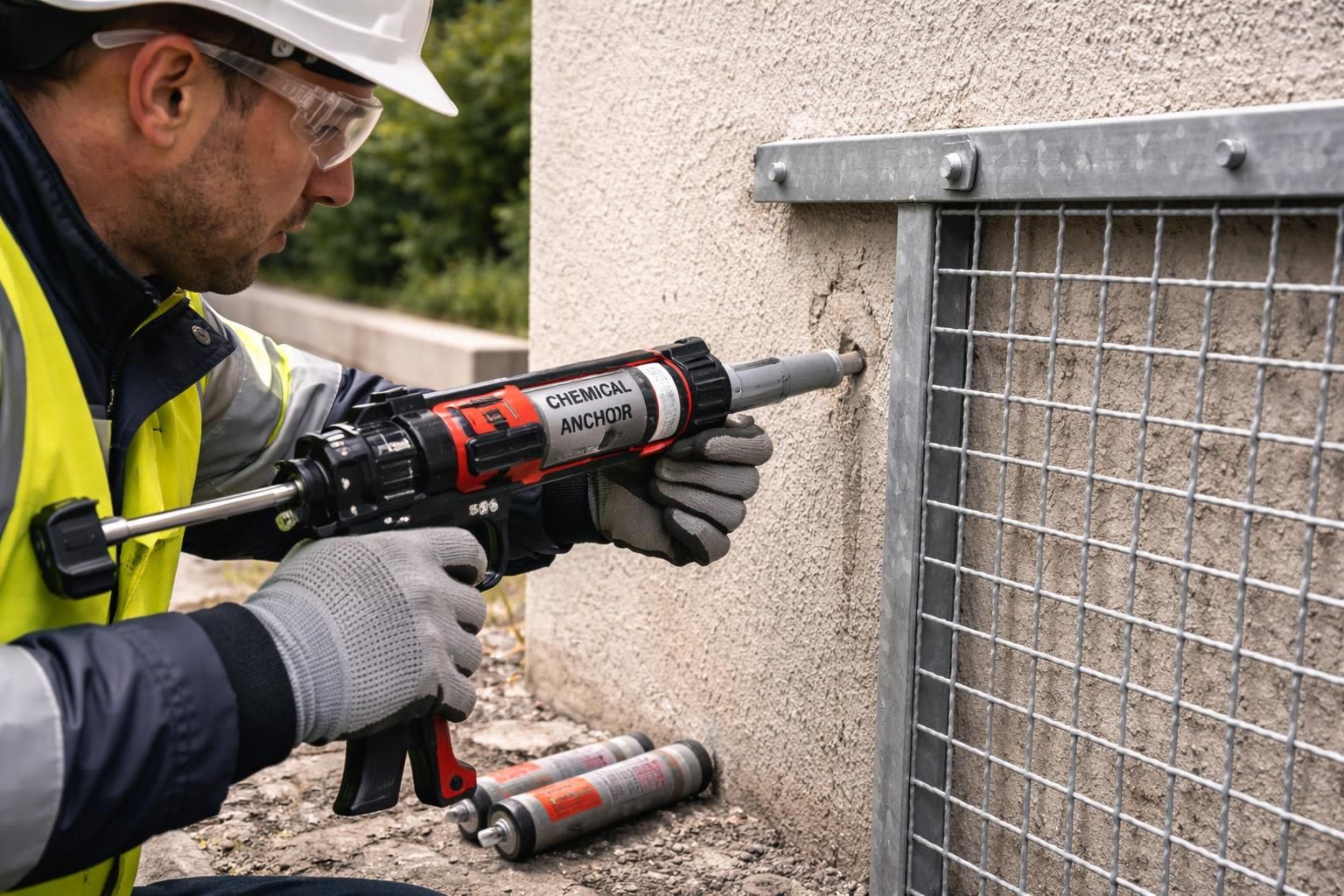 assurez votre sécurité avec notre service professionnel de pose de grille de défense par scellement chimique, garantissant solidité et durabilité.