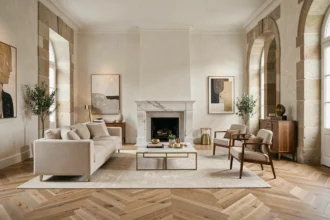 Vue d'ensemble d'un intérieur contemporain élégant représentant l'univers de la décoration intérieure en Meurthe-et-Moselle